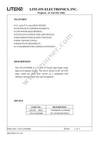 LTS-23305HRB Datasheet Page 2