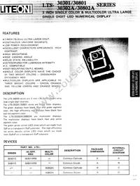 LTS-30301G Datasheet Cover