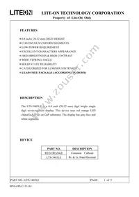 LTS-3403LE Datasheet Cover