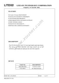 LTS-3861E Datasheet Page 2