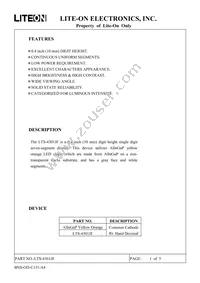 LTS-4301JF Datasheet Cover