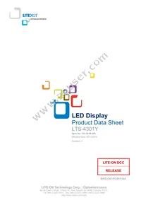 LTS-4301Y Datasheet Cover