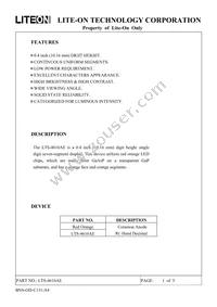 LTS-4610AE Datasheet Cover