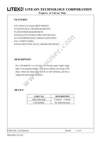 LTS-4640AE Datasheet Cover