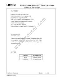 LTS-4801B Datasheet Cover