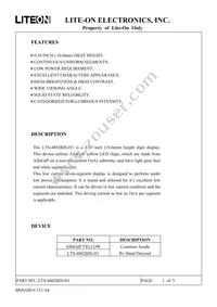 LTS-4802BJS-H1 Datasheet Cover