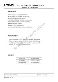 LTS-4940AHR Datasheet Cover