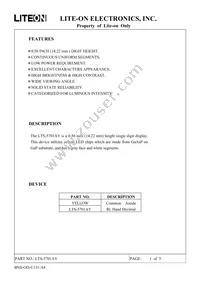 LTS-5701AY Datasheet Cover