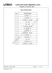 LTS-7671GN Datasheet Page 3