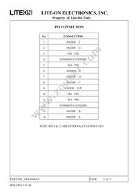 LTS4840AY Datasheet Page 3