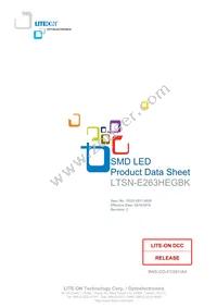 LTSN-E263HEGBK Datasheet Cover