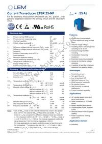 LTSR 25-NP Datasheet Cover