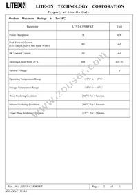 LTST-C150KFKT Datasheet Page 3