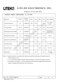 LTST-C150KYKT Datasheet Page 3