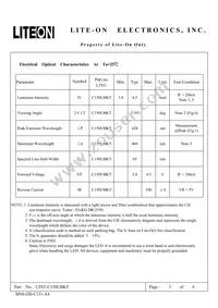 LTST-C150UBKT Datasheet Page 3