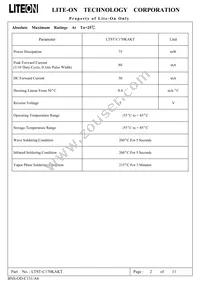 LTST-C170KAKT Datasheet Page 3