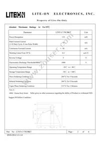 LTST-C170UBKT Datasheet Page 2