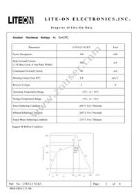 LTST-C171CKT Datasheet Page 2