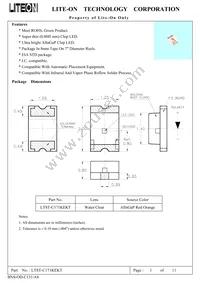 LTST-C171KEKT Datasheet Cover