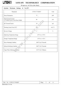 LTST-C171KEKT Datasheet Page 2