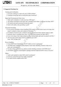 LTST-C171KEKT Datasheet Page 11