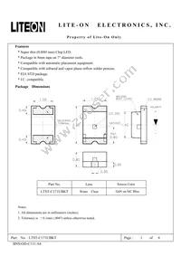 LTST-C171UBKT Datasheet Cover