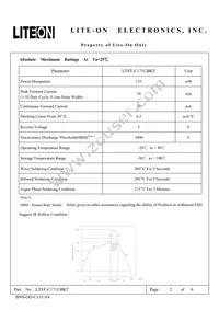 LTST-C171UBKT Datasheet Page 2