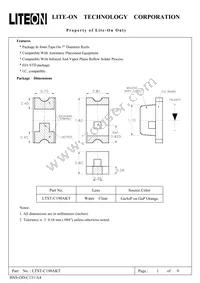 LTST-C190AKT Datasheet Cover