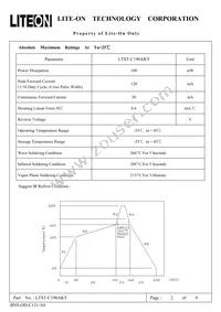 LTST-C190AKT Datasheet Page 2