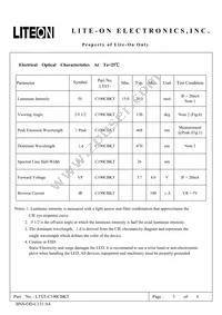 LTST-C190CBKT Datasheet Page 3