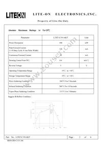 LTST-C191AKT Datasheet Page 2