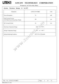 LTST-C191TBKT Datasheet Page 3