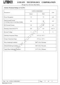 LTST-C195KGJEKT Datasheet Page 2