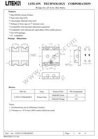 LTST-C195KGKFKT Datasheet Page 2