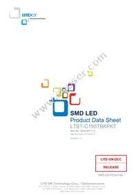 LTST-C195TBKFKT Datasheet Cover