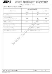 LTST-C195TGKRKT Datasheet Page 3