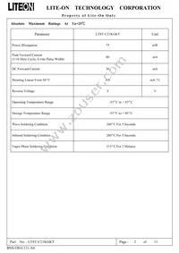 LTST-C21KGKT Datasheet Page 3