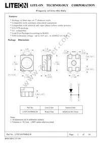 LTST-E670MGL30 Datasheet Cover