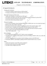 LTST-E670MGL30 Datasheet Page 10