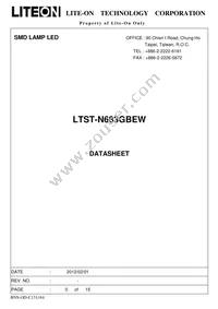 LTST-N683GBEW Datasheet Cover