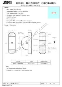 LTST-S110KRKT Datasheet Cover