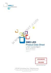 LTST-S220TBKT Datasheet Cover