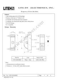 LTST-S220UBKT Datasheet Cover