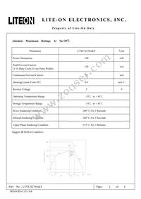 LTST-S270AKT Datasheet Page 2