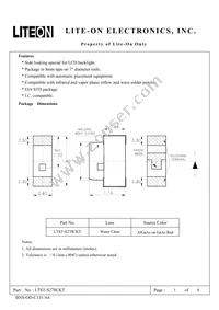 LTST-S270CKT Datasheet Cover