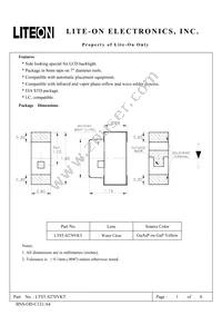 LTST-S270YKT Datasheet Cover