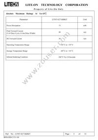 LTST-S271KRKT Datasheet Page 3