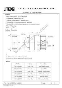 LTST-S320JSKT Datasheet Cover