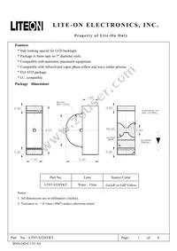 LTST-S320YKT Datasheet Cover