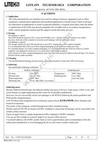 LTST-S321KGKT Datasheet Page 9